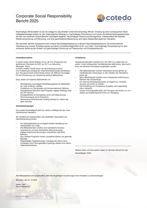 CSR Bericht 2025